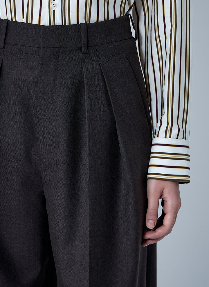 Saint Laurent Women Wool Chiné Pants