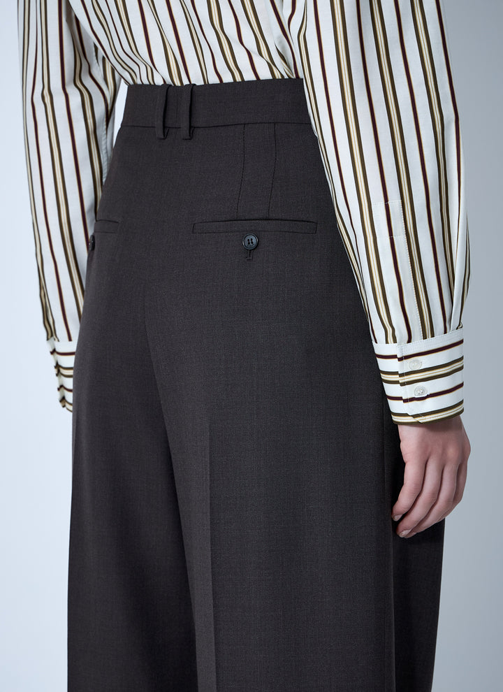 Saint Laurent Women Wool Chiné Pants