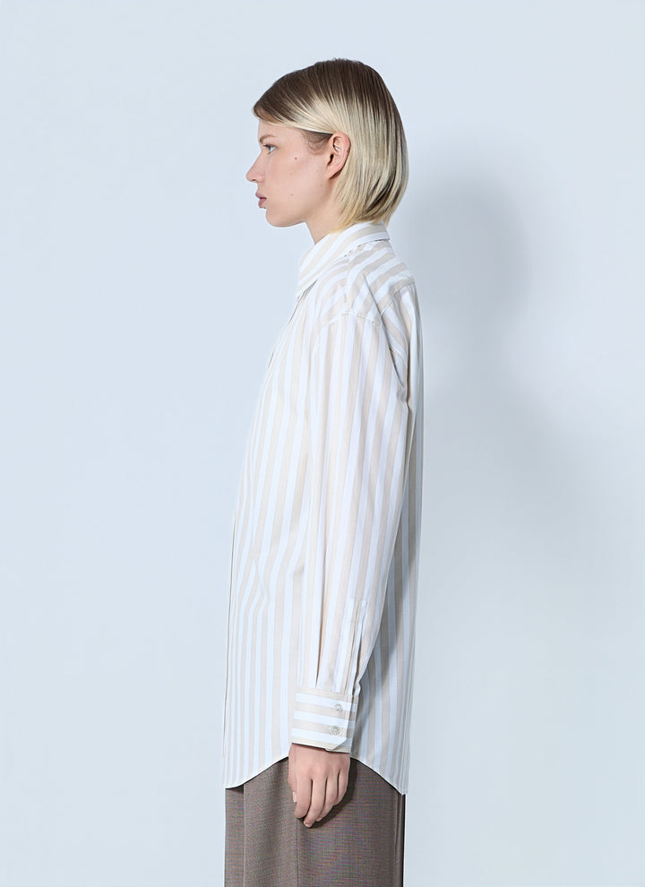 Saint Laurent Women Striped Button-Down Shirt