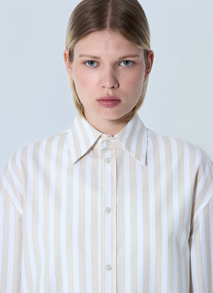 Saint Laurent Women Striped Button-Down Shirt
