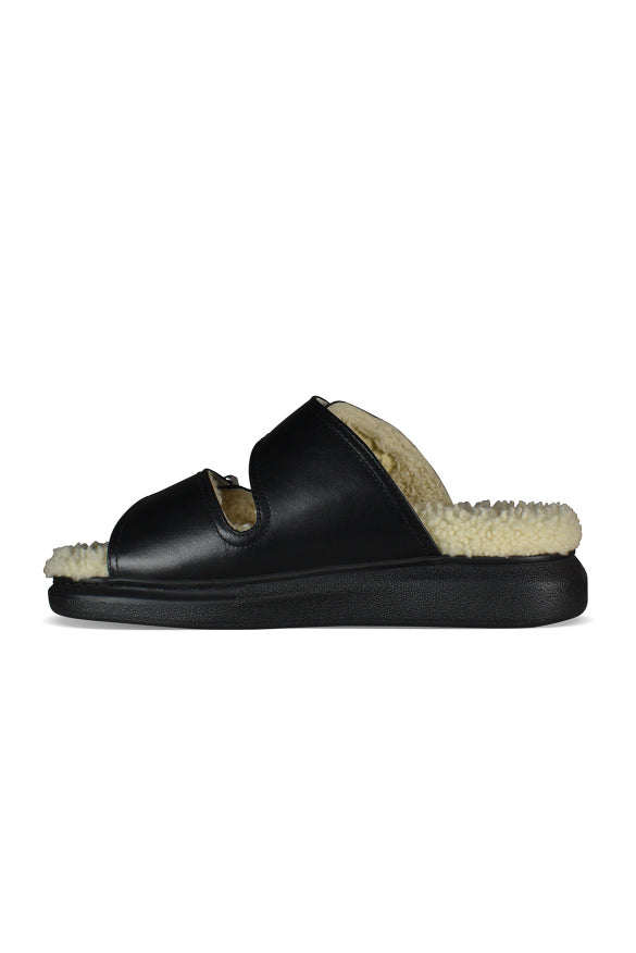 Alexander Mcqueen Women Shearling-Lined Slides