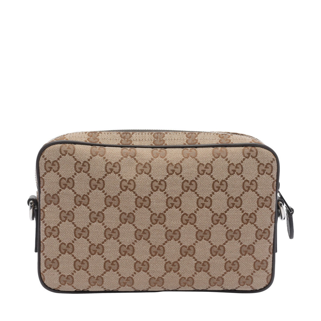 Gucci Men Small Gg Canvas Crossbody Bag