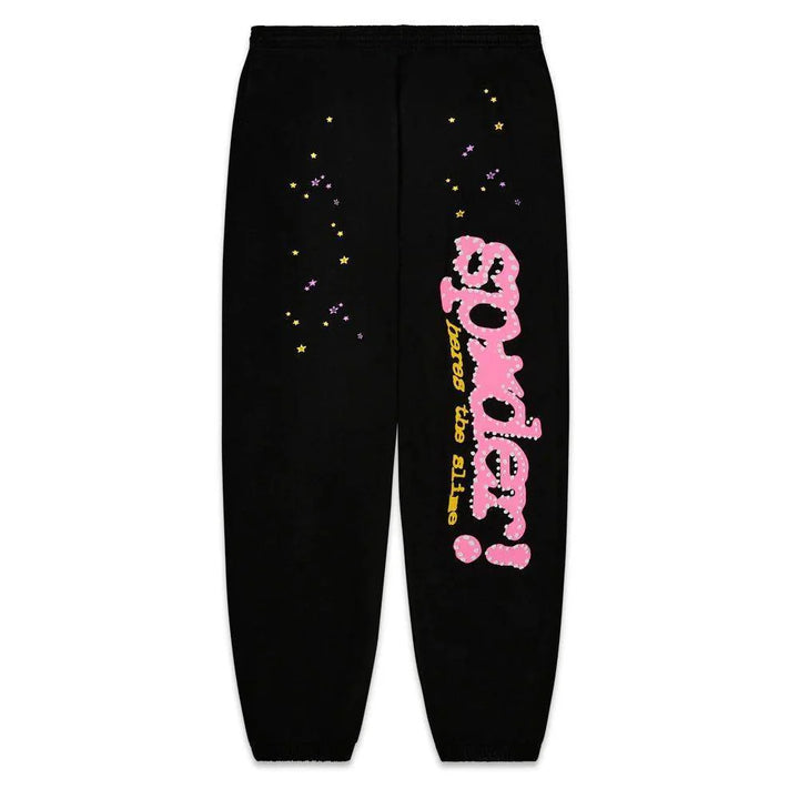 Sp5der Black P*nk V2 Sweatpants