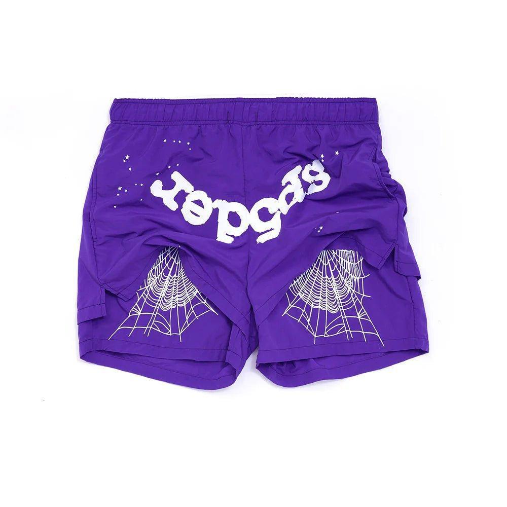 Sp5der Grape Logo Shorts
