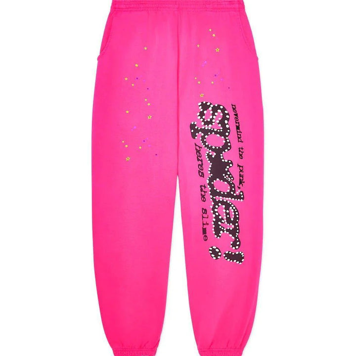 Sp5der Pink P*nk V2 Sweatpants