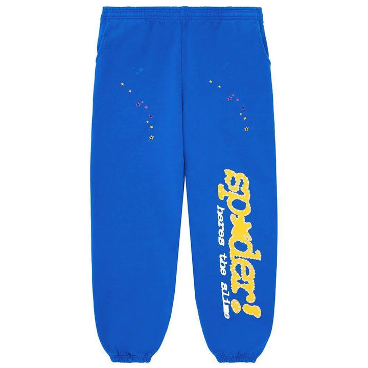 Sp5der TC Blue Sweatpants