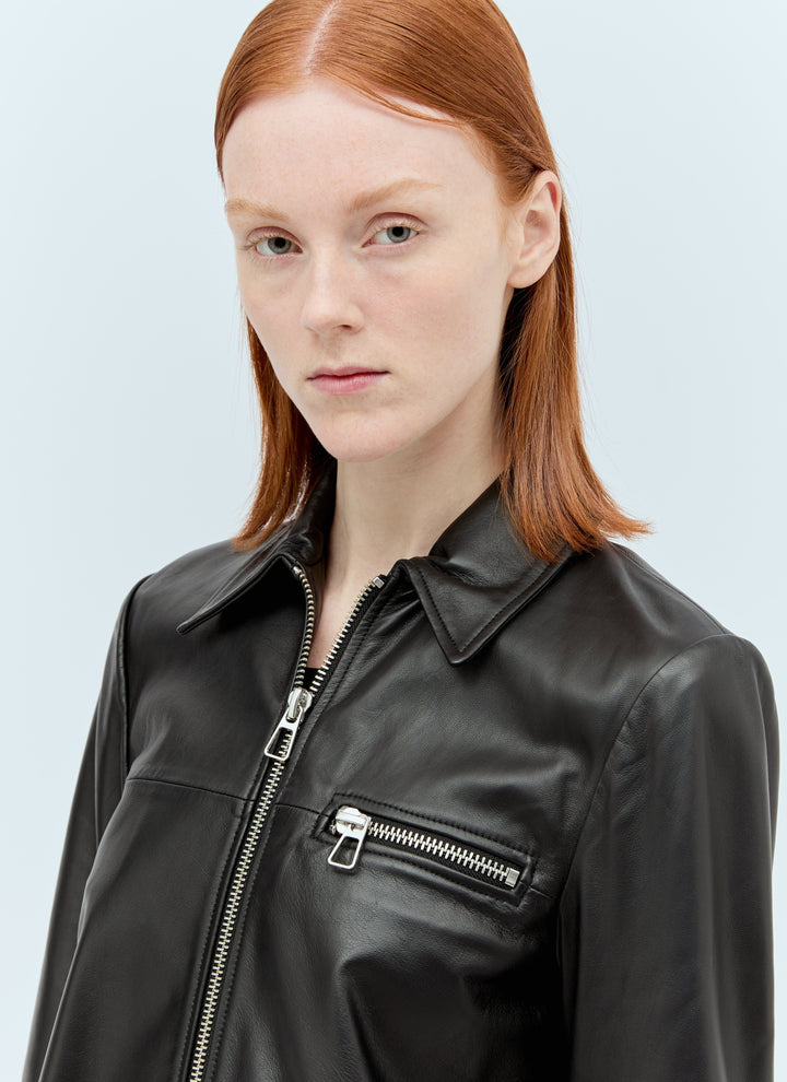 Sportmax Women Nappa Leather Jacket