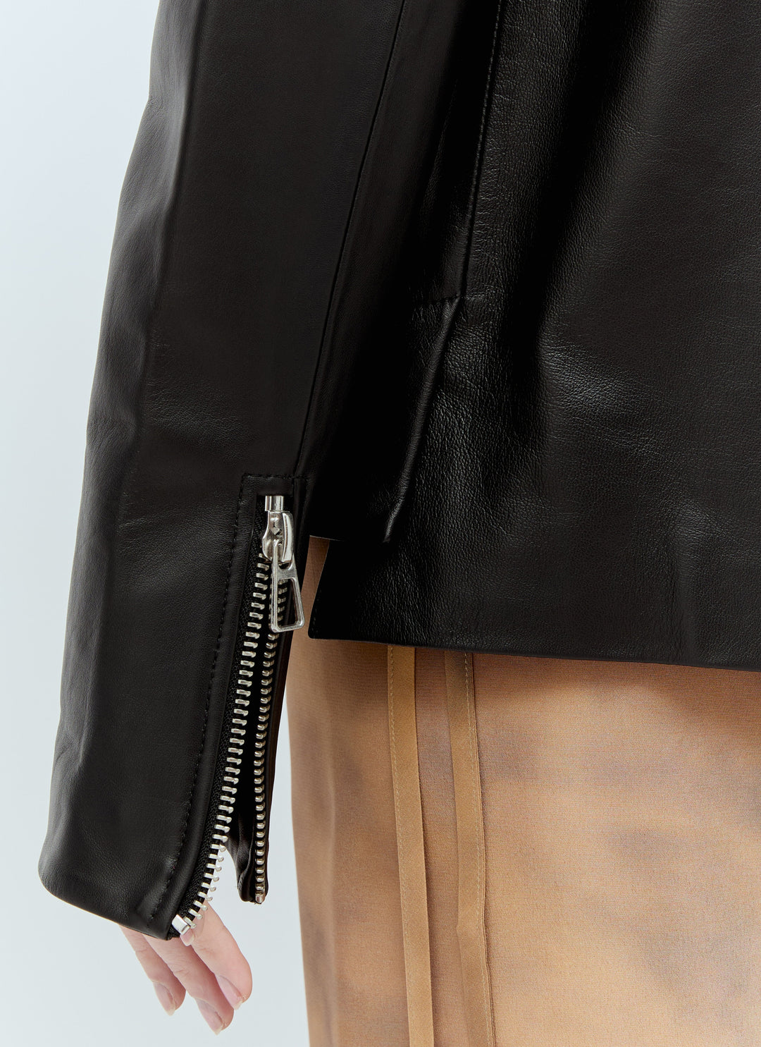 Sportmax Women Nappa Leather Jacket