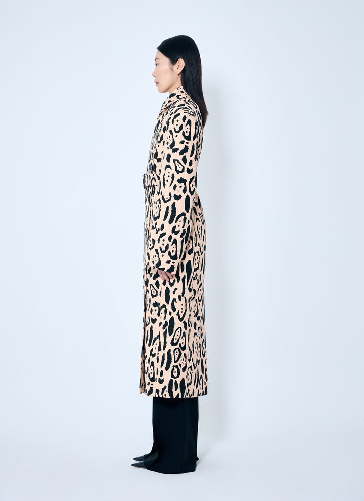 Sportmax Women Animal-Print Trench Coat