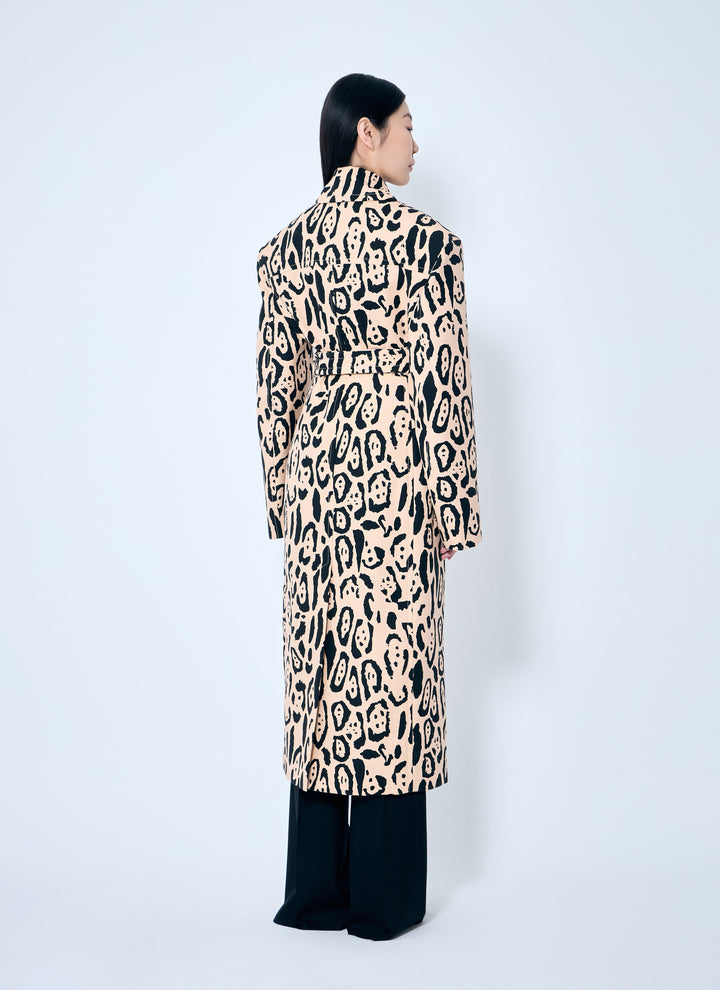 Sportmax Women Animal-Print Trench Coat