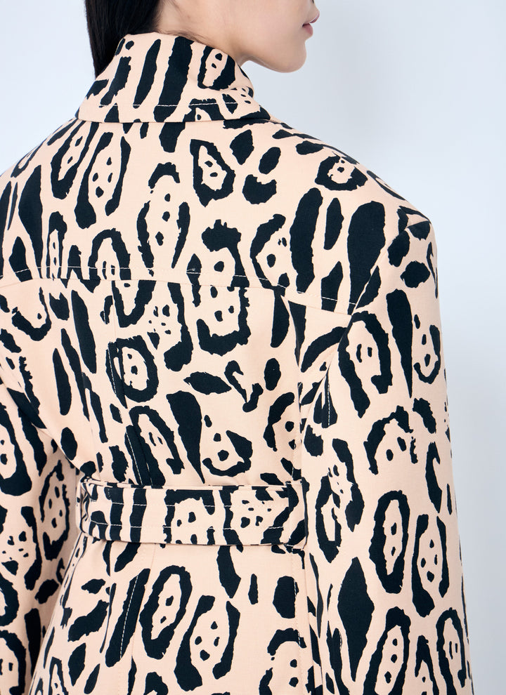 Sportmax Women Animal-Print Trench Coat