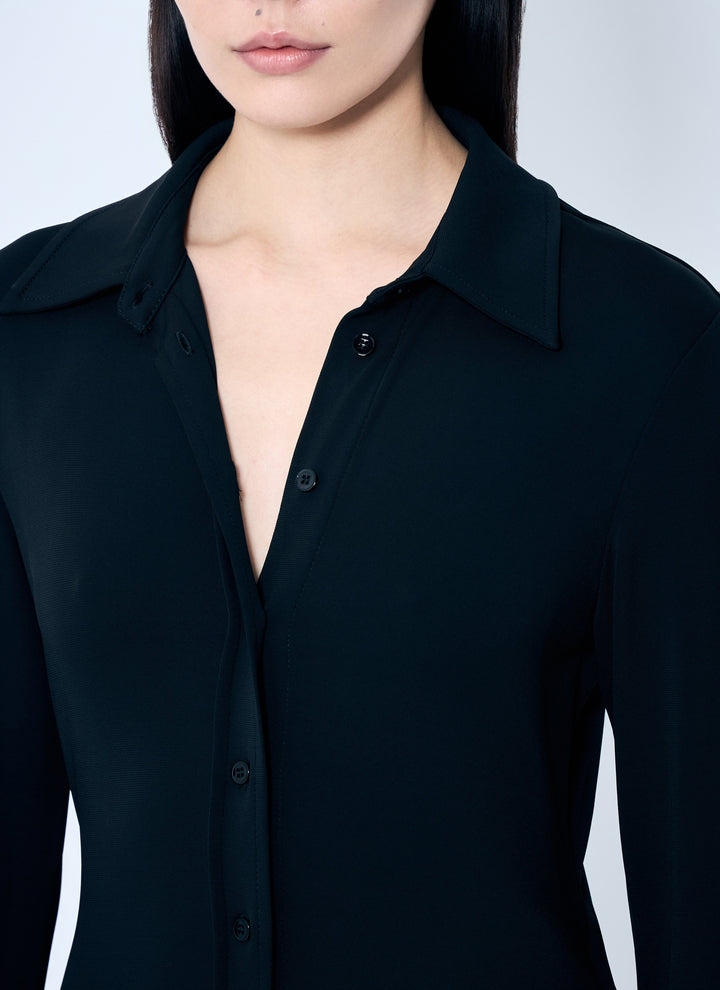 Sportmax Women Crepe Jersey Shirt Dress