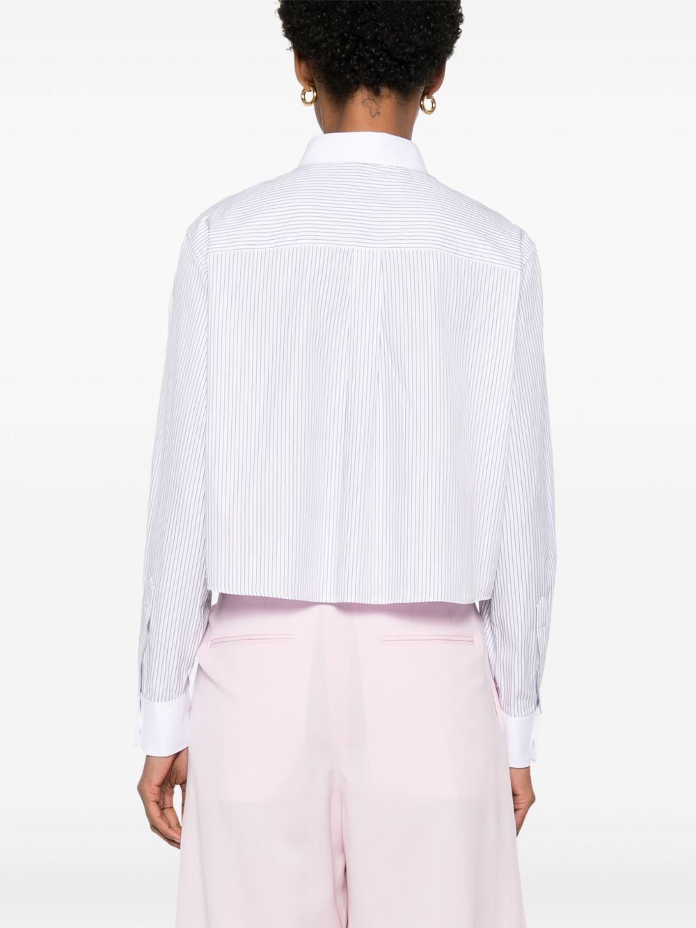 Celine Women Cotton Cropped Shirt