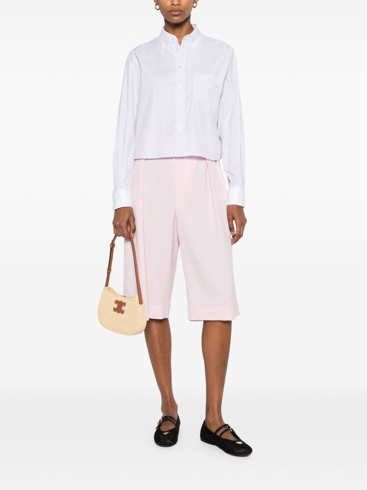 Celine Women Cotton Cropped Shirt