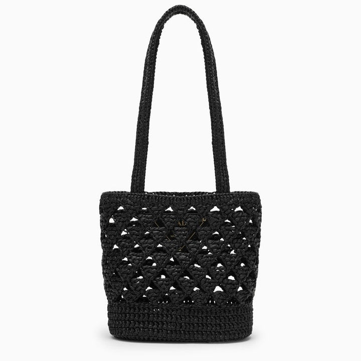 Prada Women Raffia Medium Shoulder Bag