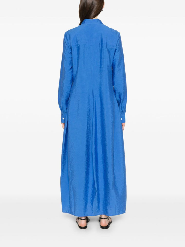 Toteme Women Blue Silk Chemisier Dress