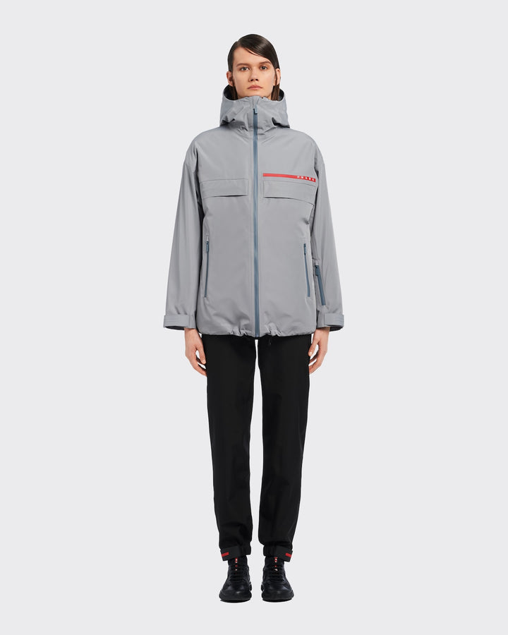 Prada Women Grey Gore-Tex® Oversize K-Way
