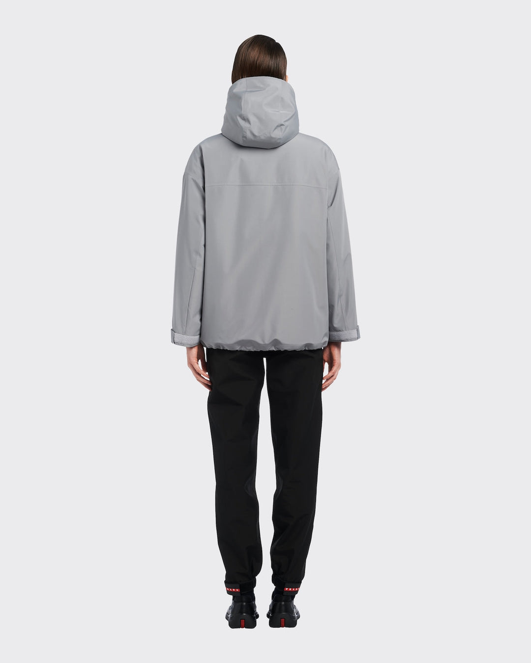 Prada Women Grey Gore-Tex® Oversize K-Way