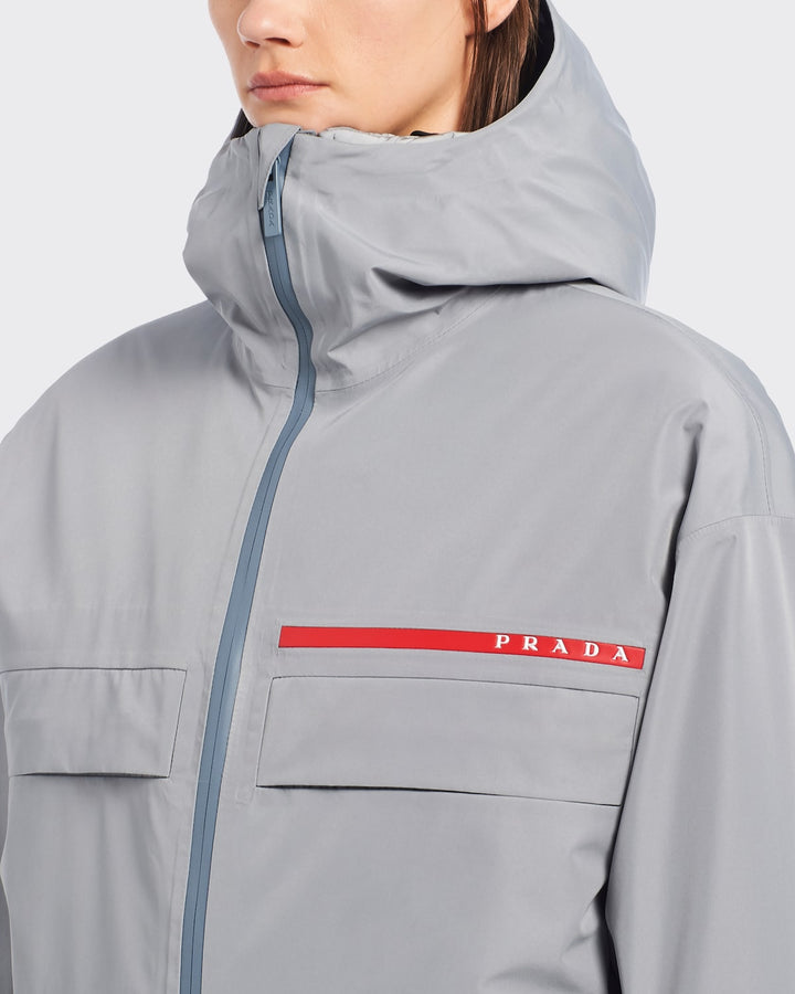 Prada Women Grey Gore-Tex® Oversize K-Way