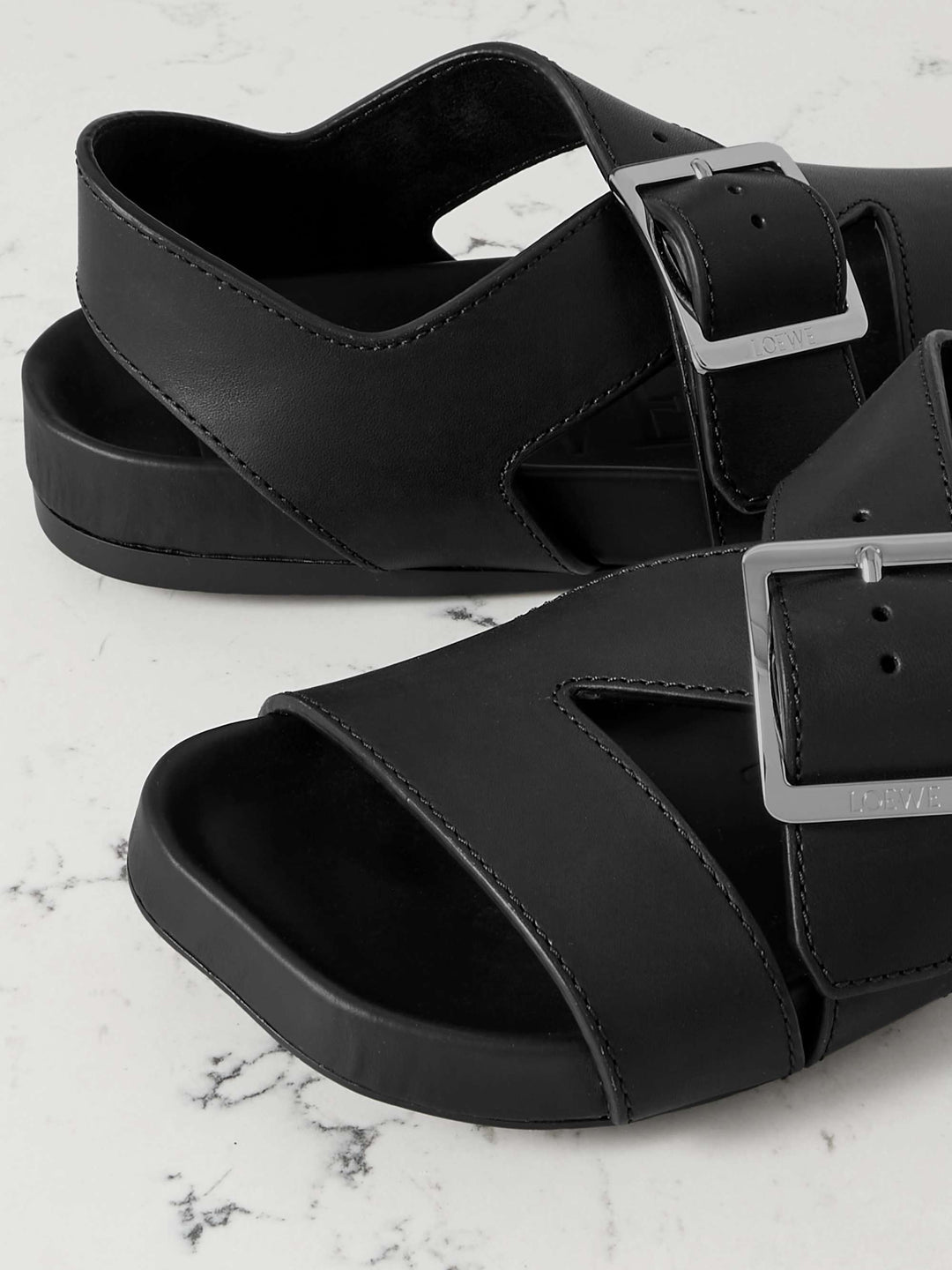 Loewe Women Ease Leather Sandals