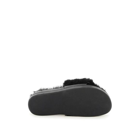 Balmain Women Faux Fur Tam Slides Balmain
