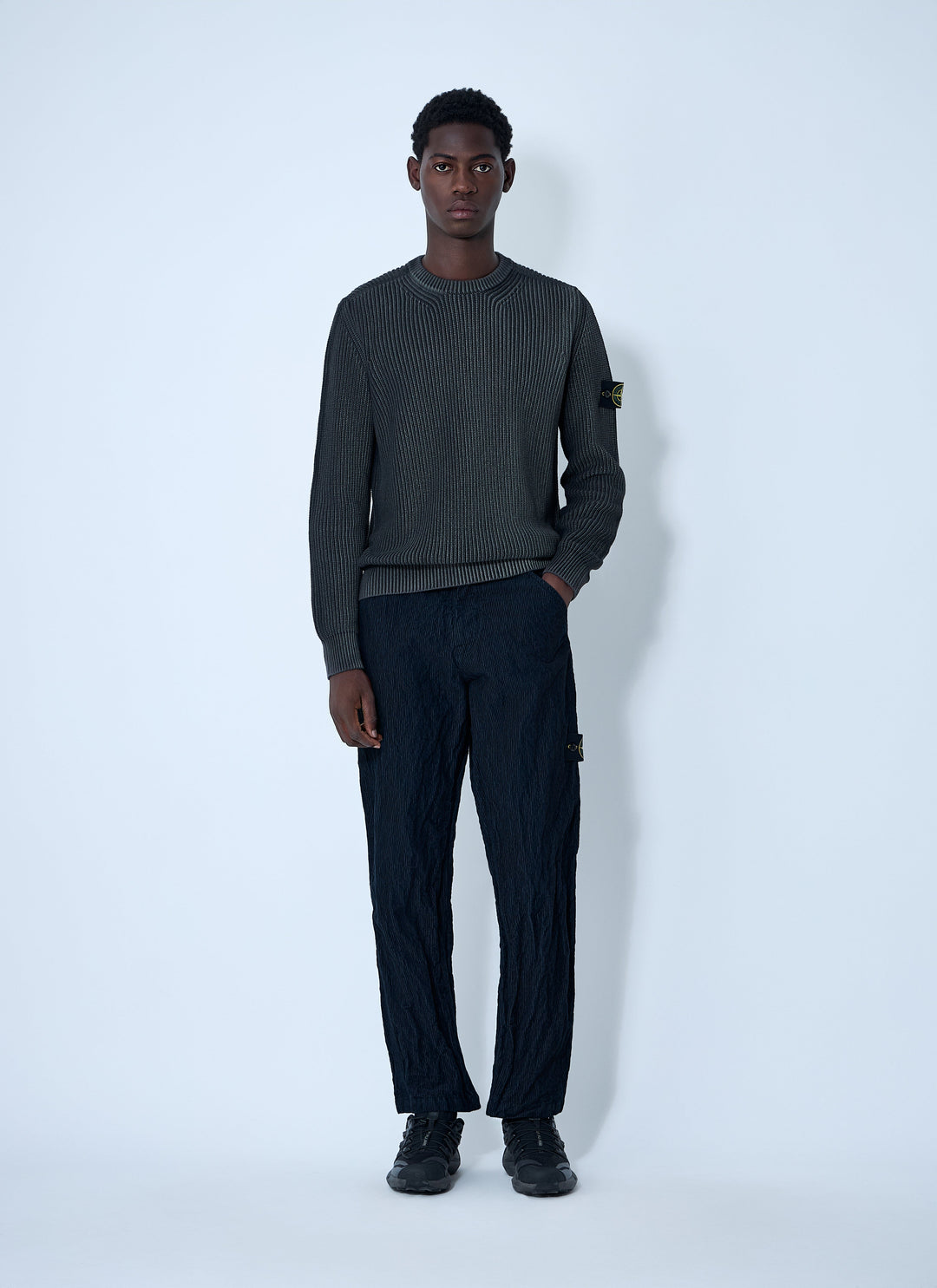 Stone Island Men Fisherman Rib Sweater