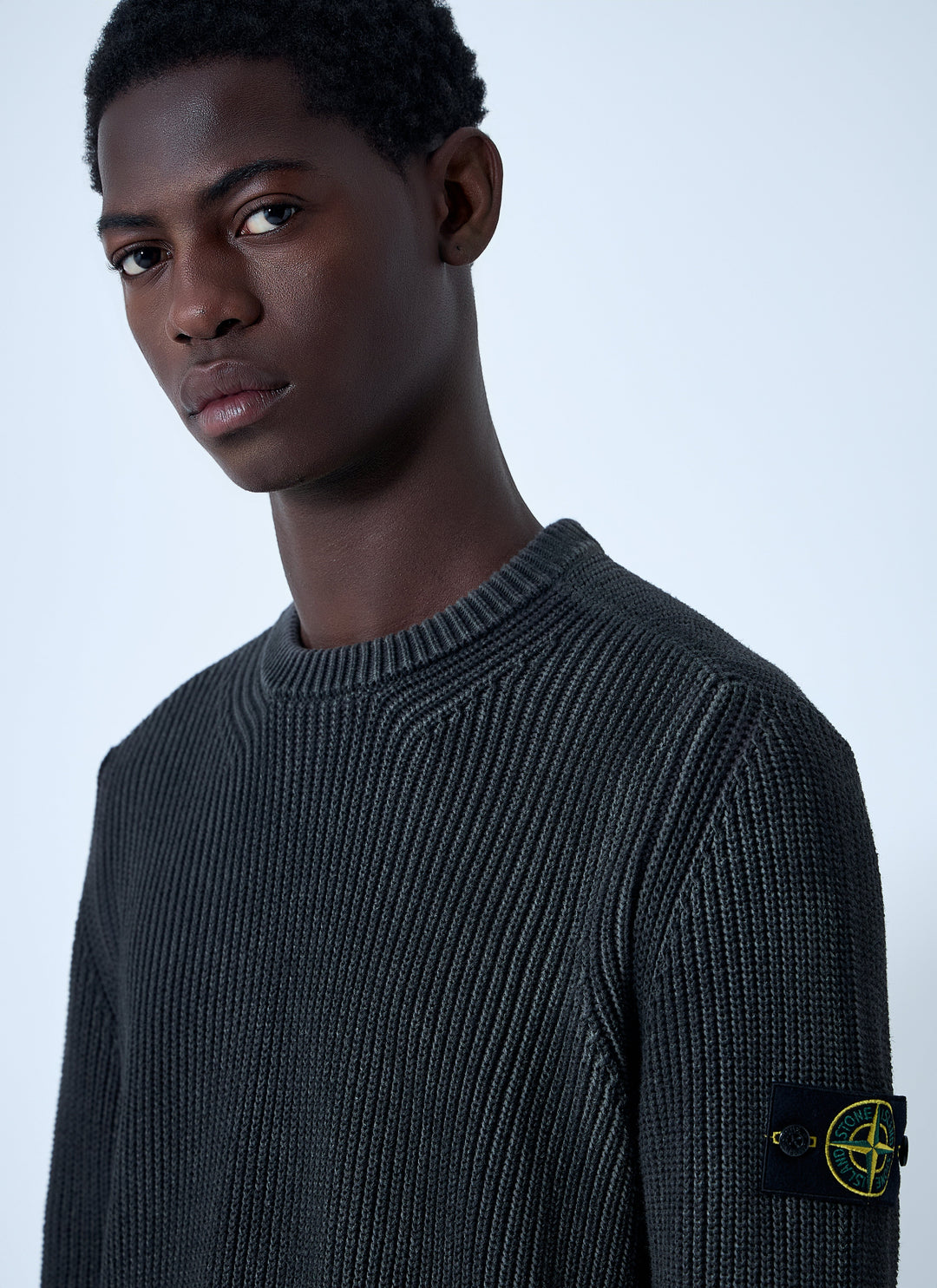 Stone Island Men Fisherman Rib Sweater