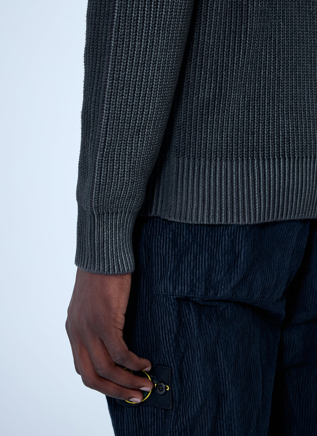 Stone Island Men Fisherman Rib Sweater