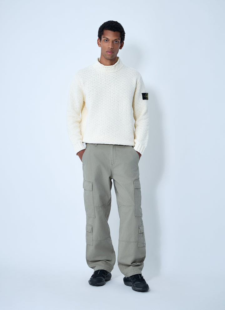 Stone Island Men Chenille Cotton Sweater