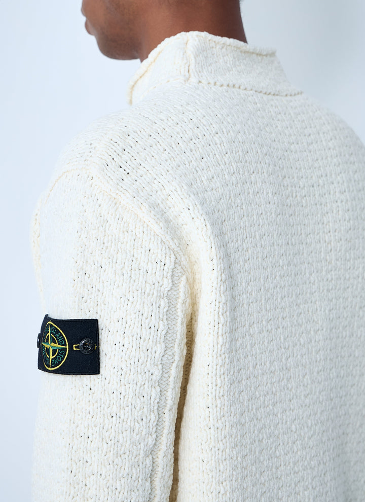 Stone Island Men Chenille Cotton Sweater
