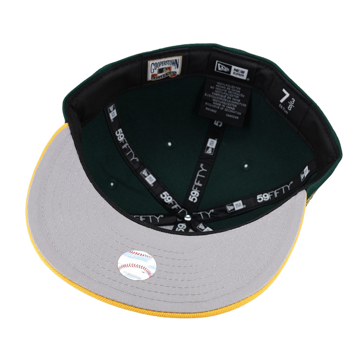 Oakland Athletics Stomper Mascot 50th Anniversary Patch 59Fifty Fitted Hat