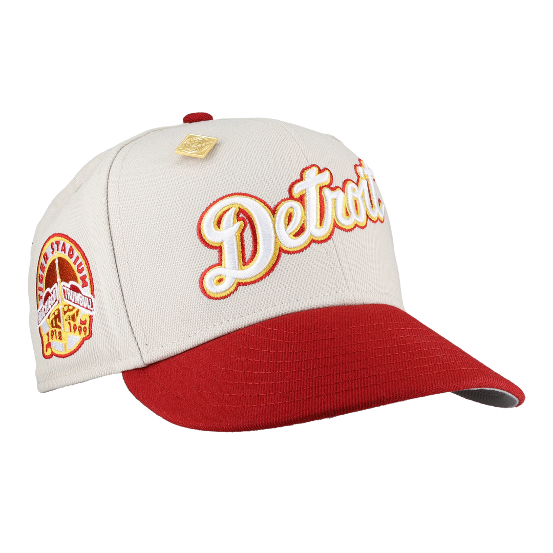 Detroit Tigers April 4th Collection Tiger Stadium Patch Fitted Hat