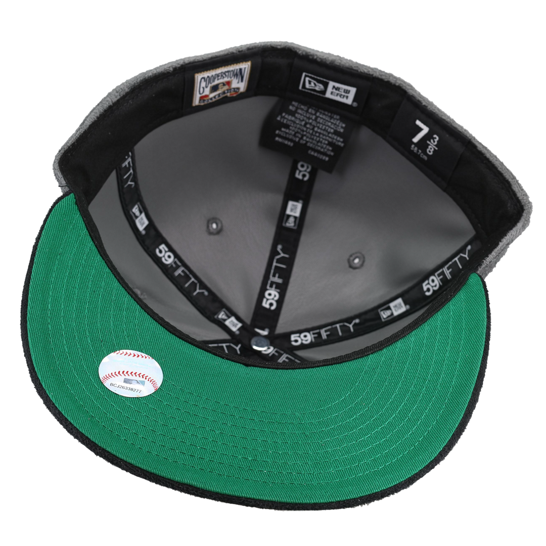Atlanta Braves Grey Suede 2017 Inaugural Season Patch 59Fifty Fitted Hat