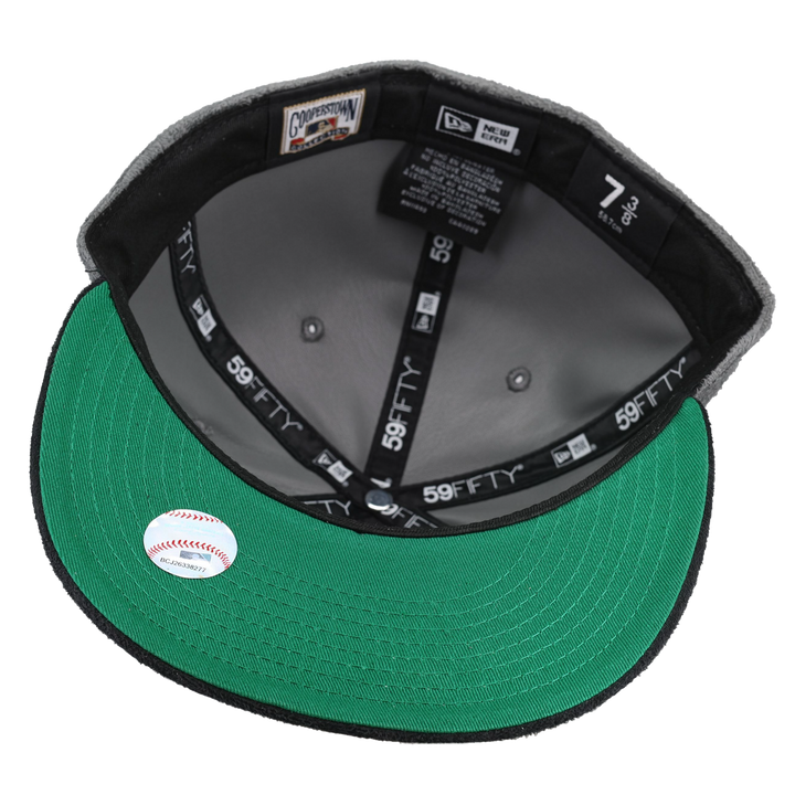 Atlanta Braves Grey Suede 2017 Inaugural Season Patch 59Fifty Fitted Hat