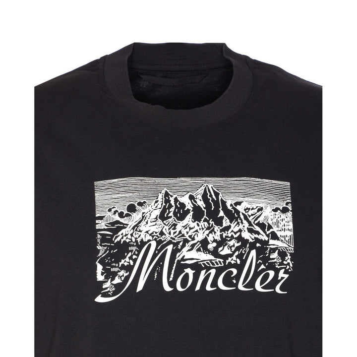 Moncler Men T-Shirt With Mountain Logo