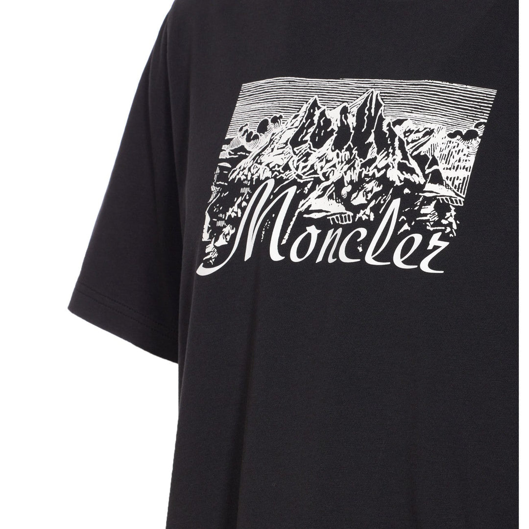 Moncler Men T-Shirt With Mountain Logo