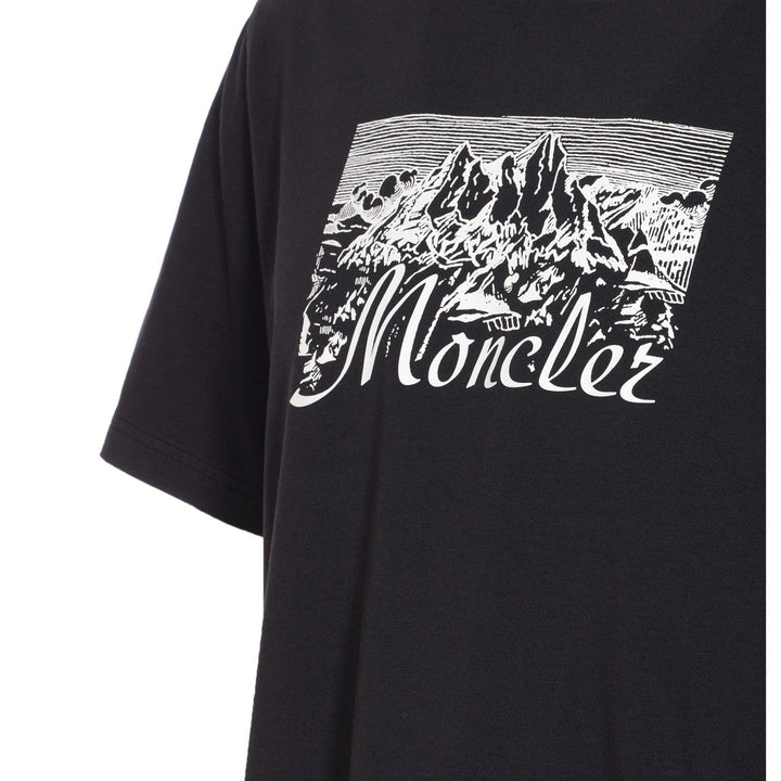 Moncler Men T-Shirt With Mountain Logo