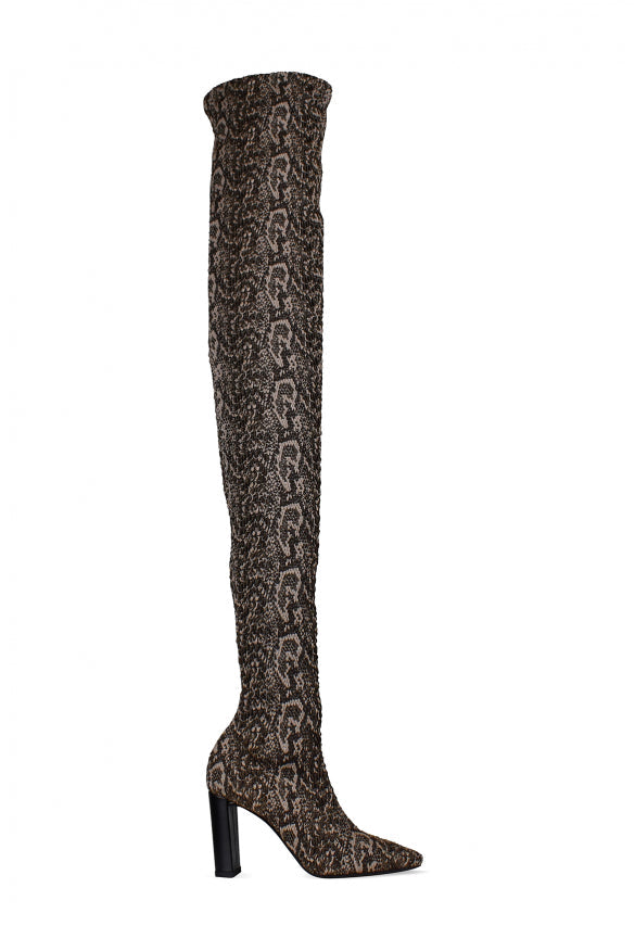 Saint Laurent Women Moon Thigh-High Boots