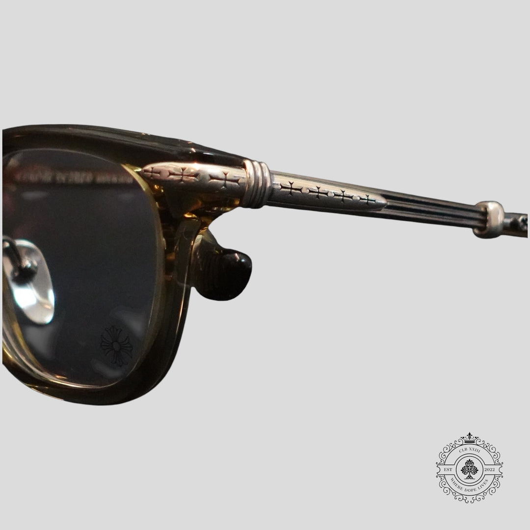 Chrome Hearts Titanasluvr Glasses in Grey/Silver
