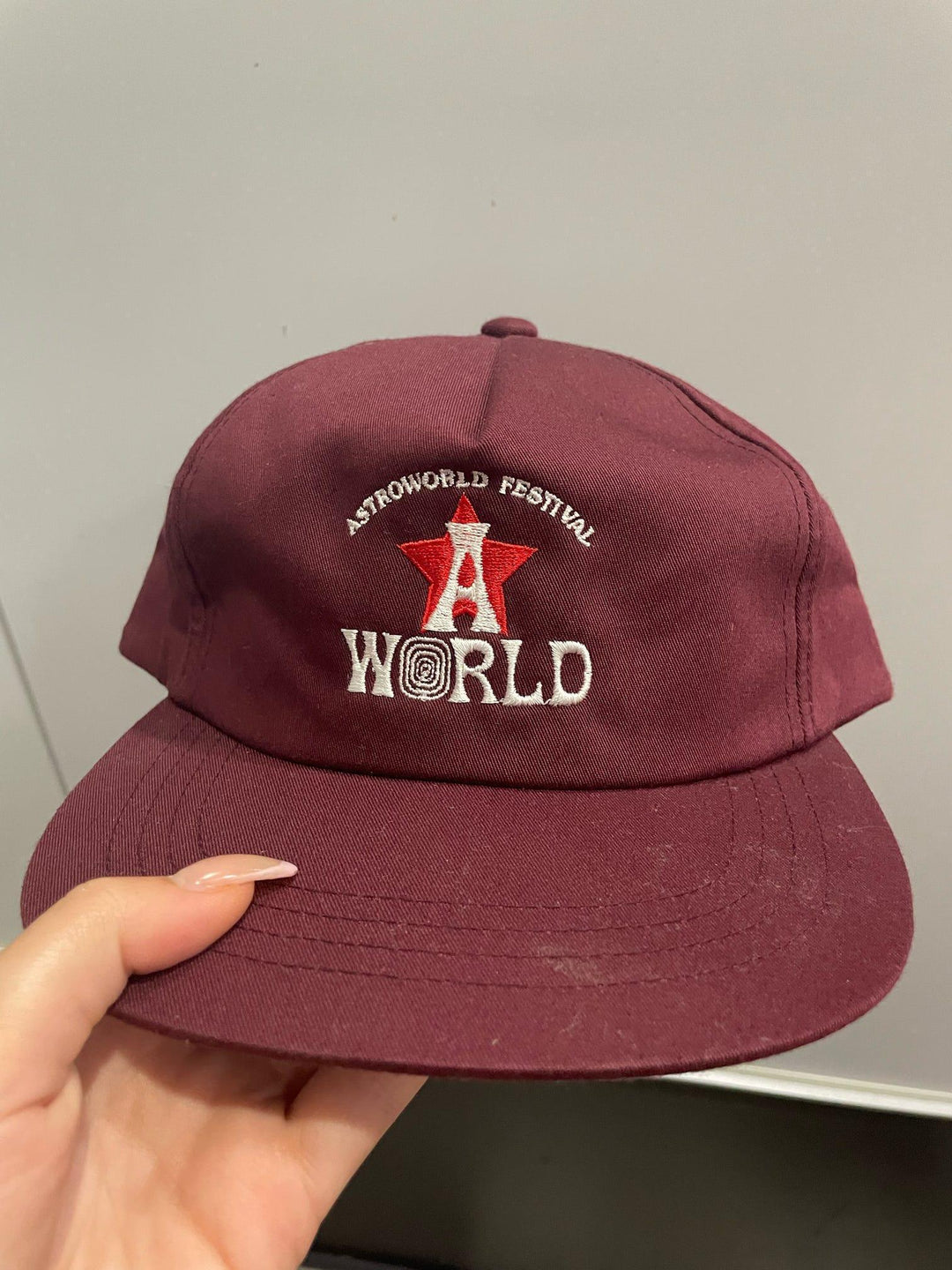Travis Scott Astro Hat Burgundy