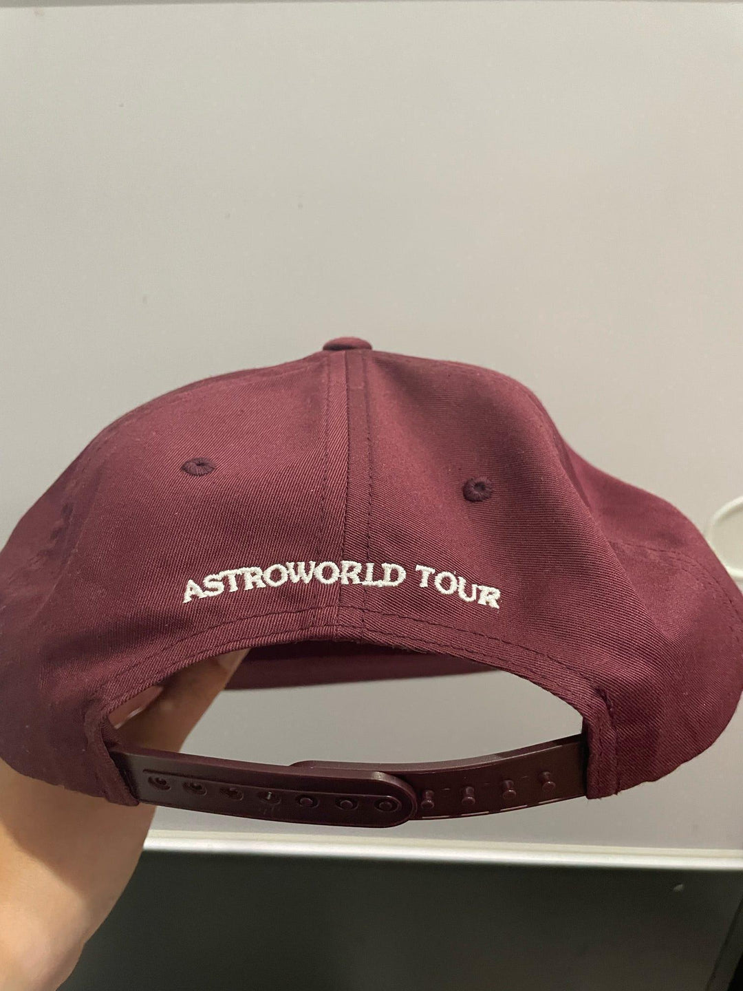 Travis Scott Astroworld Tour Wish You Were Here Hat Maroon