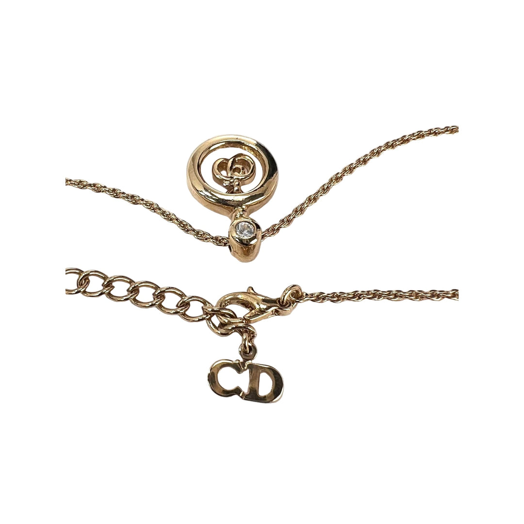 Christian Dior Multi Star Adjustable Silver Finish Necklace