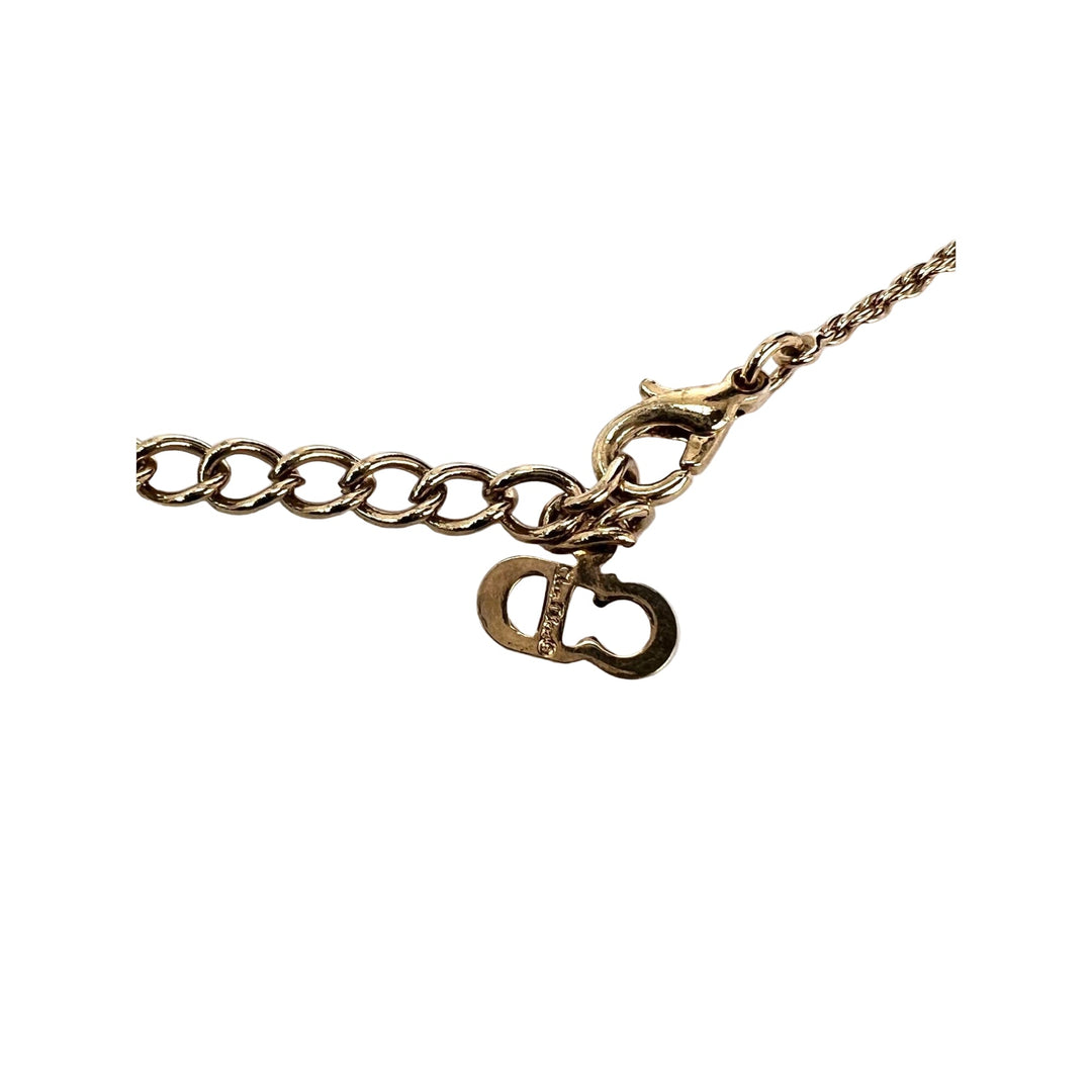 Christian Dior Multi Star Adjustable Silver Finish Necklace