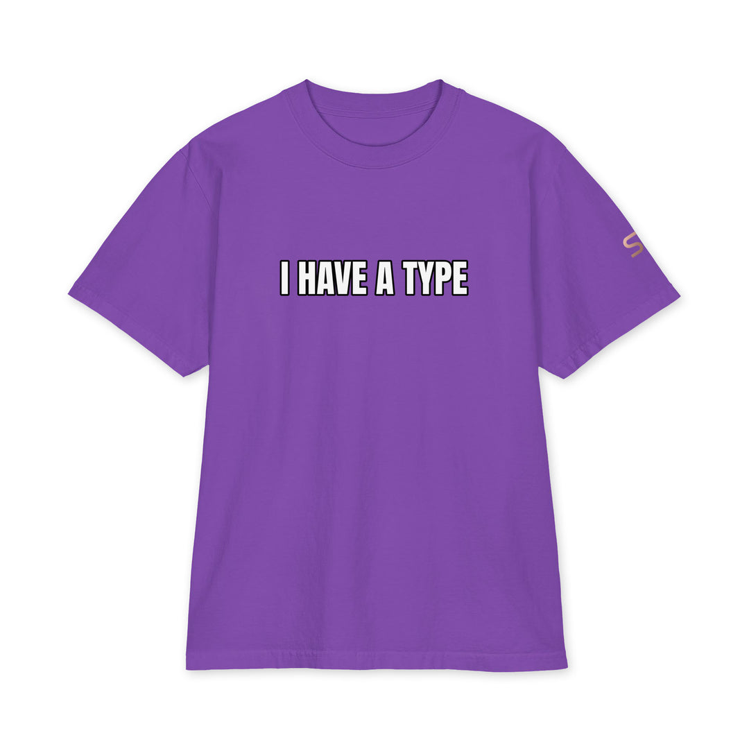 S7 “I Have a Type” graphic T-shirt with front typography, “It Comes in Every Color” back print, and S7 logo on the left sleeve.