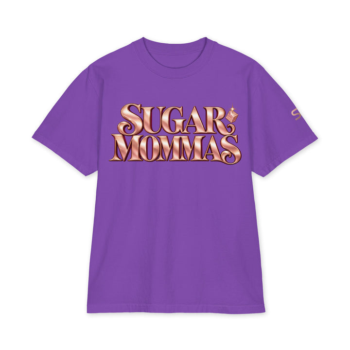 S7 Sugar Mommas graphic T-shirt with rose-gold “SUGAR MOMMAS” lettering on the front and “LIKE SUGAR DADDIES. ONLY SWEETER.” on the back.