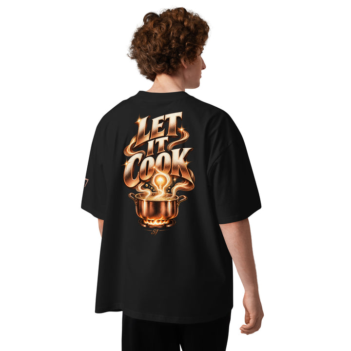 Back view of the S7 “Got A Idea? Let It Cook” Graphic T-Shirt featuring &
