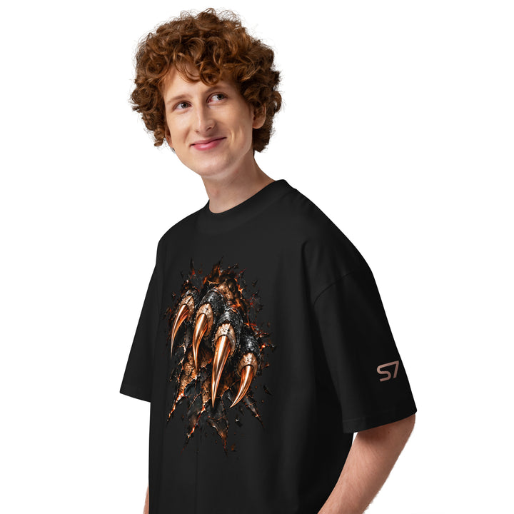 NEVER MEANT TO STAY BURIED Prehistoric Claw T-Shirt | S7 left view black