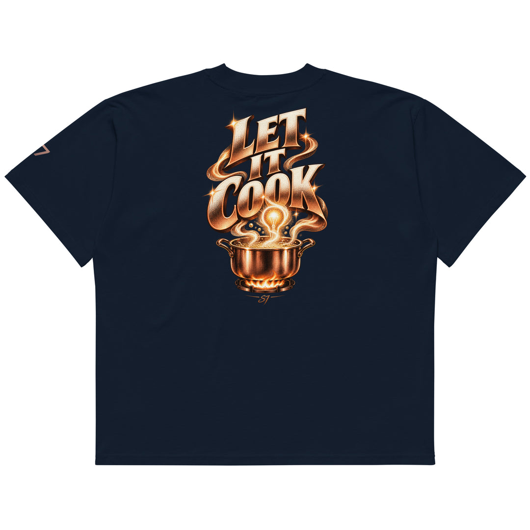 Back view of S7 “Got A Idea? Let It Cook” Graphic T-Shirt featuring &