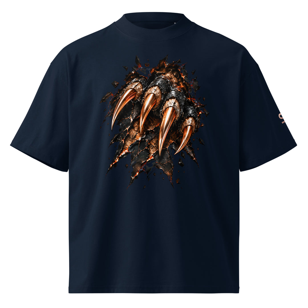 NEVER MEANT TO STAY BURIED Prehistoric Claw T-Shirt | S7 front navy