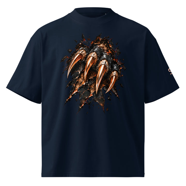NEVER MEANT TO STAY BURIED Prehistoric Claw T-Shirt | S7 front navy
